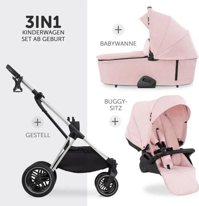 Actual product image Hauck Kinderwagen 3 in 1 4in1 Kinderwagen-Set Vision X Trio Set - inkl. i-Size