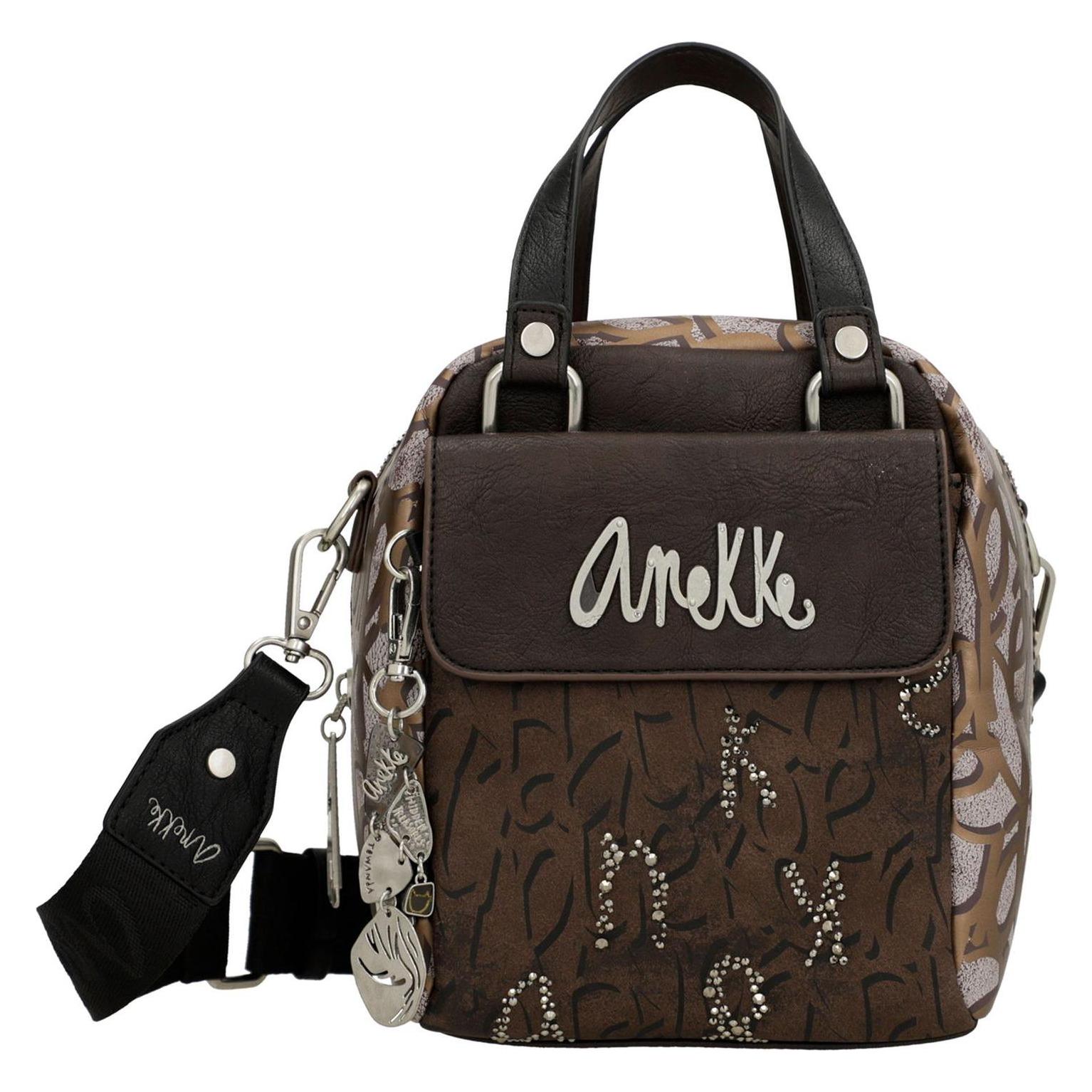 Anekke, Damen, Handtasche, Core Mantle 2-handle Crossbody Bag, Braun