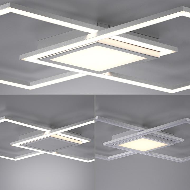 Actual product image Selltec LED Deckenleuchte MINCIO Serienschalter, getrennt schaltbar, warmweiss Licht (5600 lm)