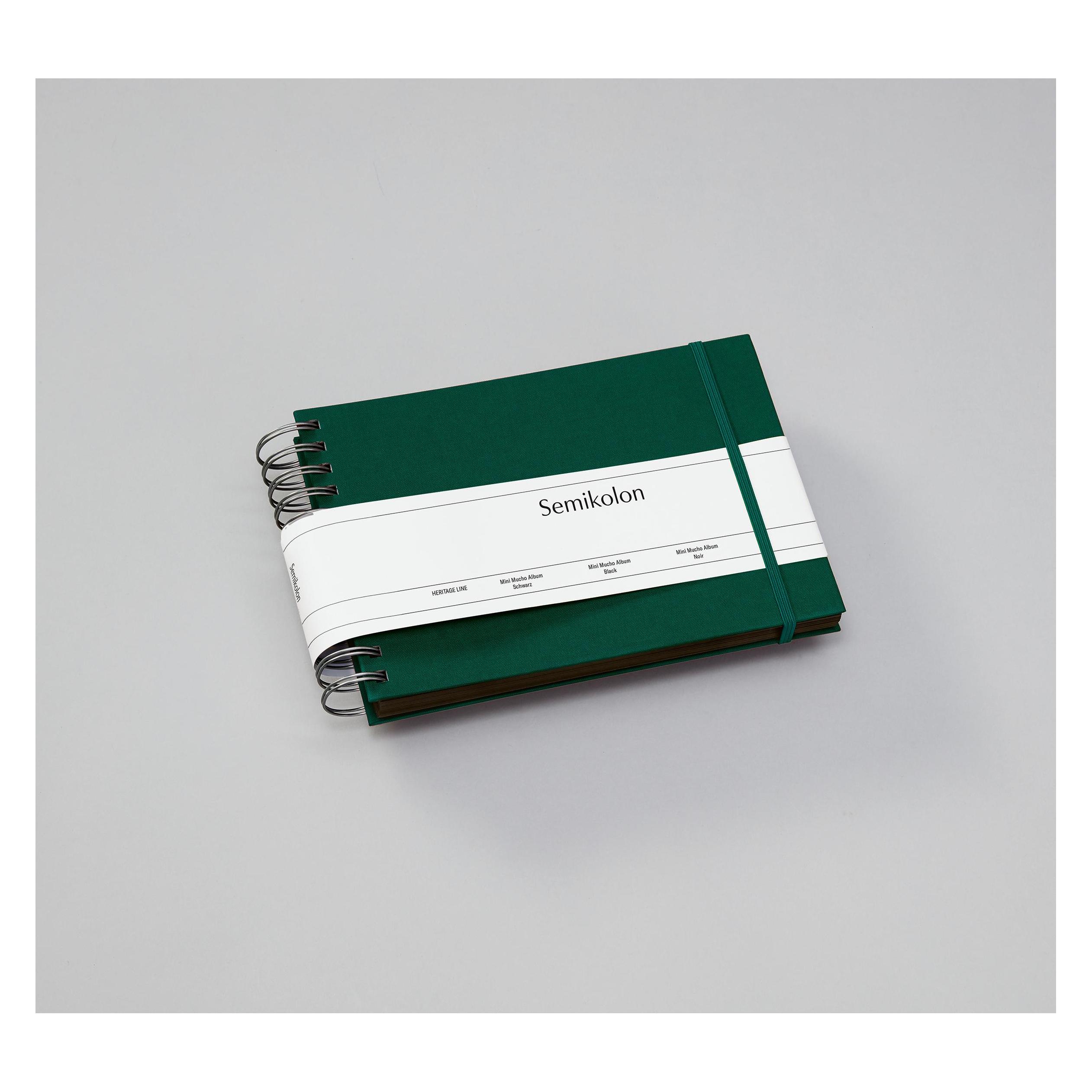 Semikolon 363973 Album Classic Small - 21,5 x 16 cm - 80 pages couleur crème, pour 10 x 15 photos - vert mousse pastel