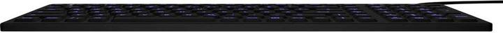 Productafbeelding KeySonic Industrieel toetsenbord, USB, verlicht, silicone, zwart, water- en stofdicht IP68, DE layout (DE, Bedraad)