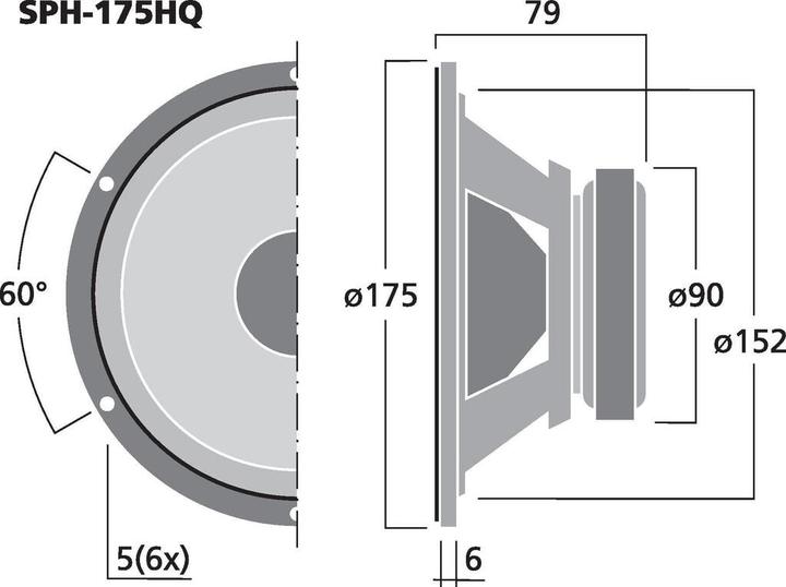 Image du produit Monacor Haut-parleur de basses HiFi (1 pièce)