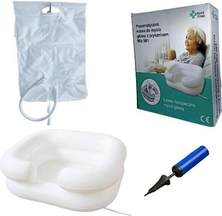 Actual product image Reha Fund Inflatable head wash basin and shower set (Showers / Bathing)
