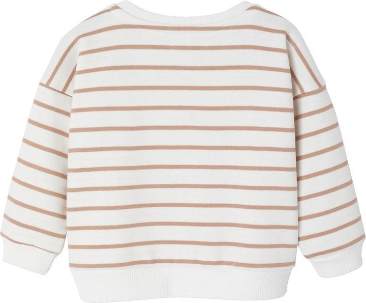 Image du produit Vertbaudet Gestreiftes Baby Sweatshirt mit geknöpften Schultern (80)