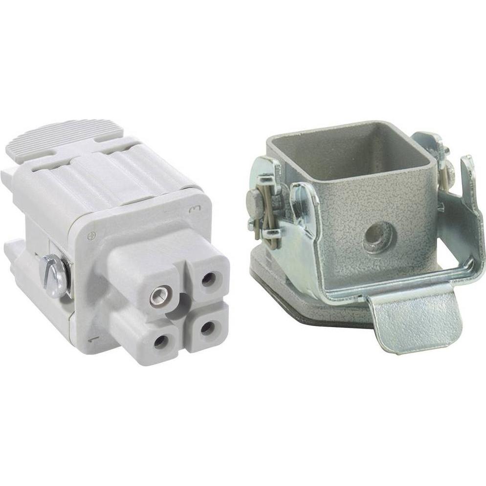 Lapp Steckverbinder-Set EPICKIT H-A 3 75009606 3 + PE Schrauben 1 Set, Elektronikkabel + Stecker, Grau