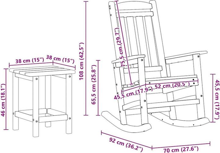 Produktbild vidaXL Gartenstuhl
