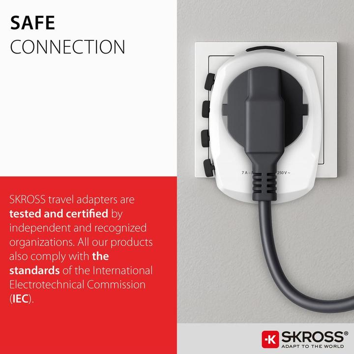Produktbild Skross Reiseadapter PRO+ / universell geerdet / USB-A+C 30W PD