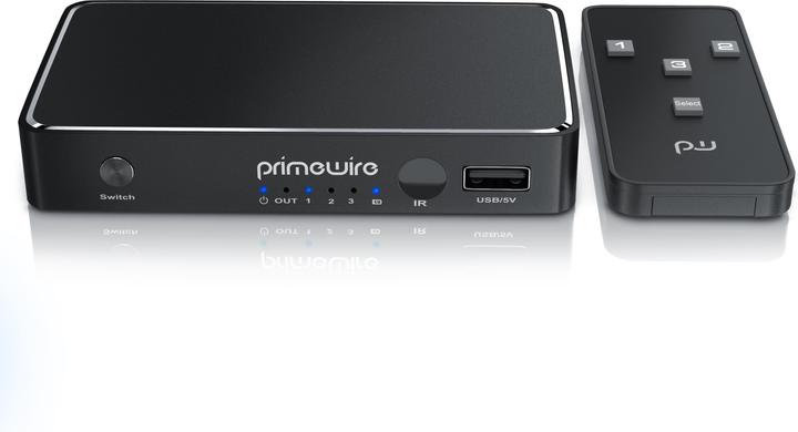 Primewire Commutateur HDMI 4K avec télécommande