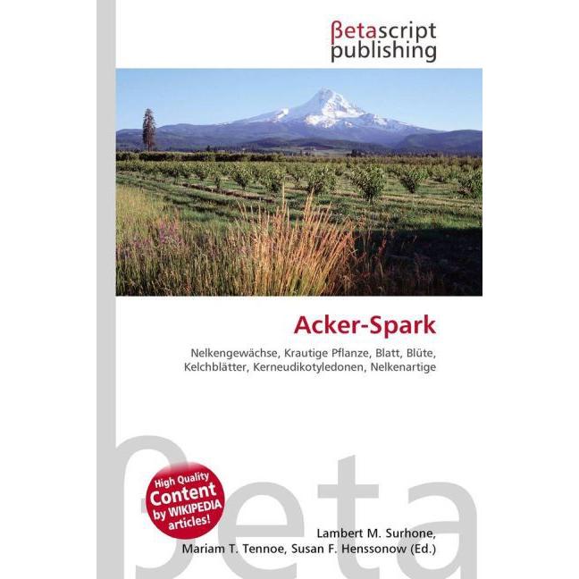 Thumbnail - Acker-Spark, Fachbücher von Lambert M. Surhone, Miriam T. Timpledon, Susan F. Marseken