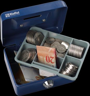 Actual product image Rieffel Children's money box blue KIKA-BLAU