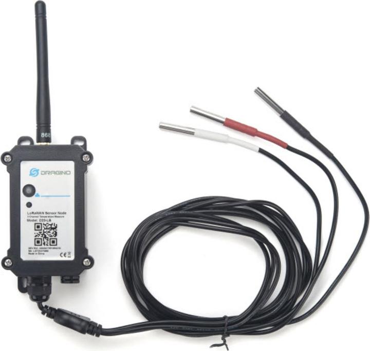 Dragino Nodo sensore di temperatura a 3 canali D23-LB LoRaWAN 868Mhz