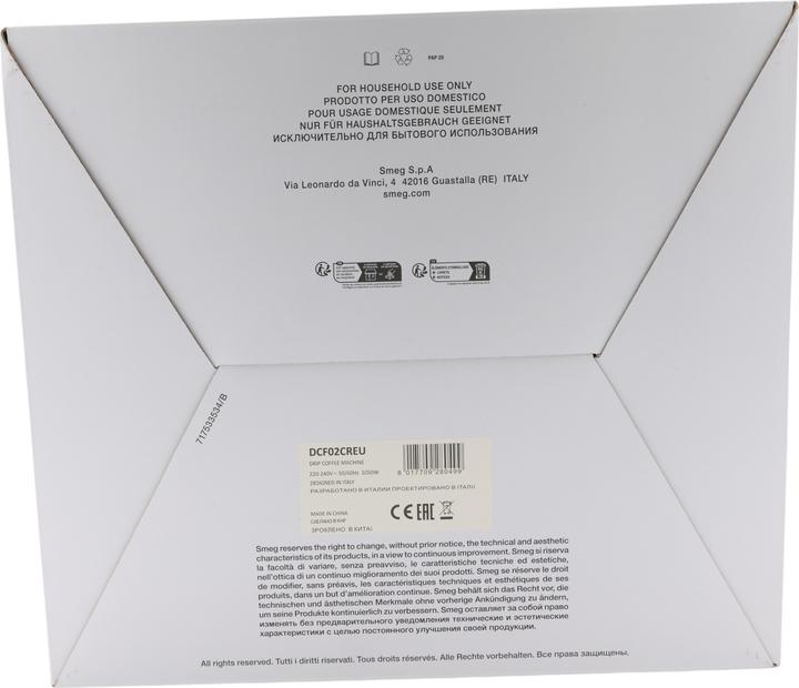 Productafbeelding Smeg DCF02CREU Koffiezetapparaat crème