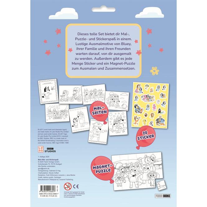 Produktbild Panini Bluey: Mein Mal- und Stickerspass