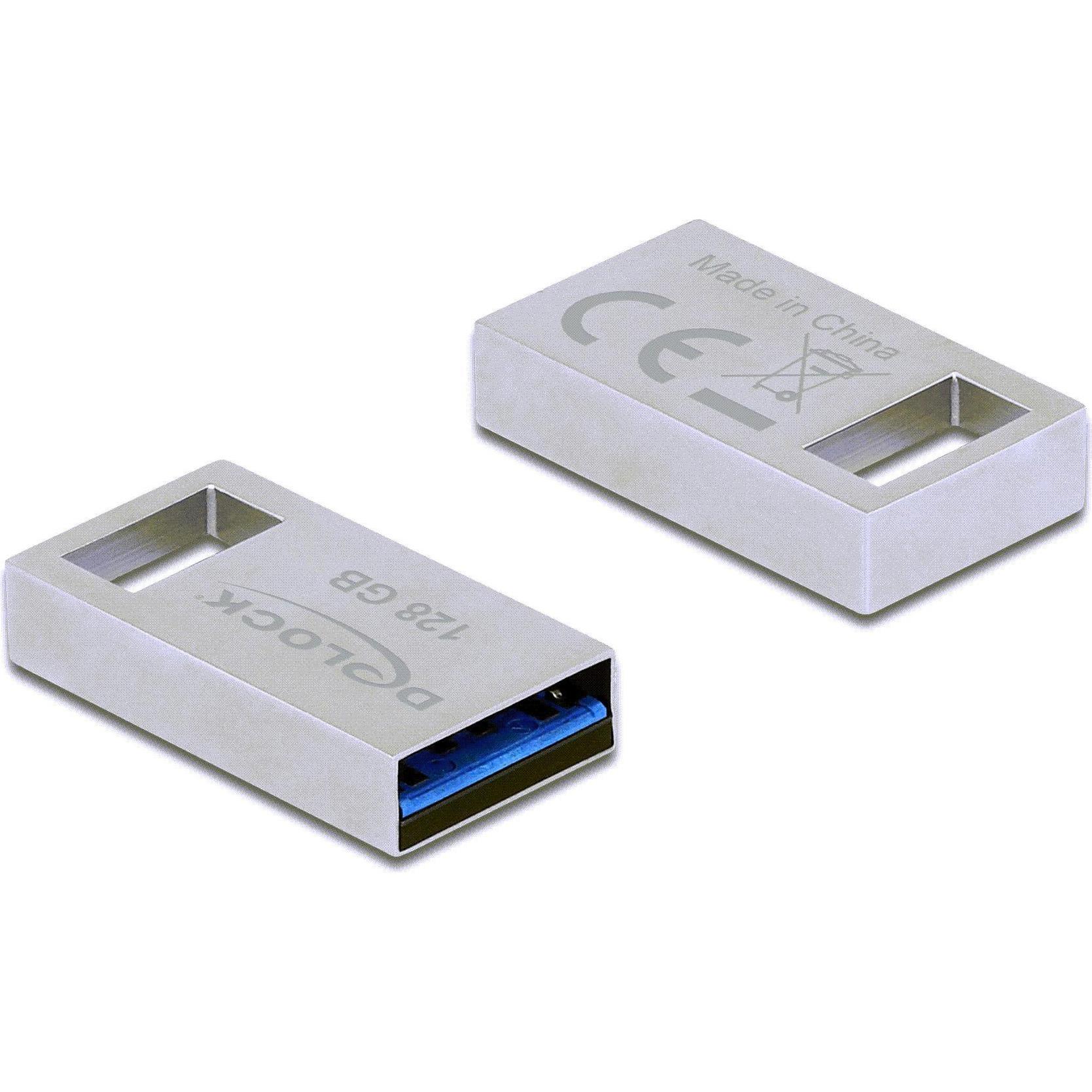 Thumbnail - Delock USB-Flash-Laufwerk (128 GB, USB-A, USB 3.0), USB Stick, Silber