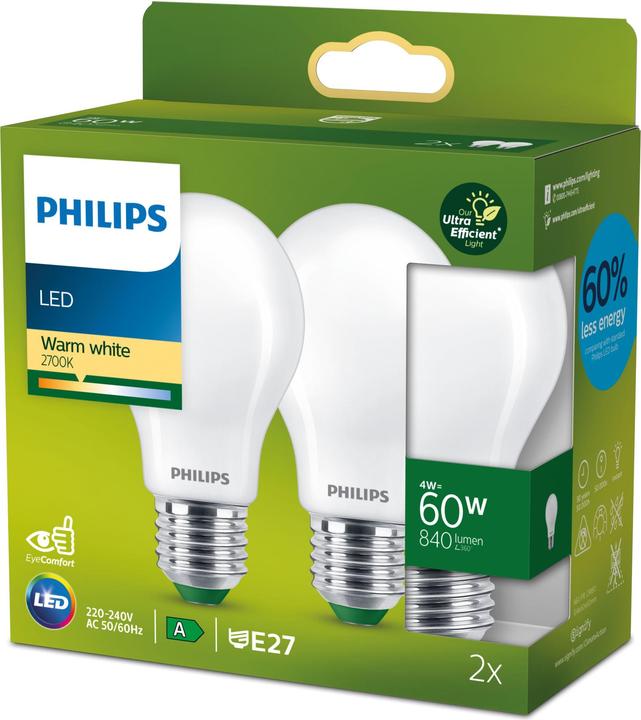 Produktbild Philips Cla (E27, 4 W, 840 lm, 2 x, A)