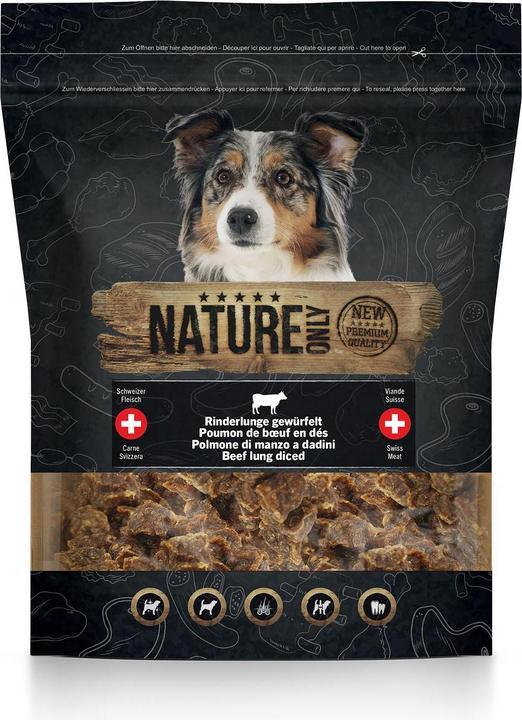 Image du produit Nature Only Poumon de boeuf en dés (Adulte, 4 pcs, 260 g)