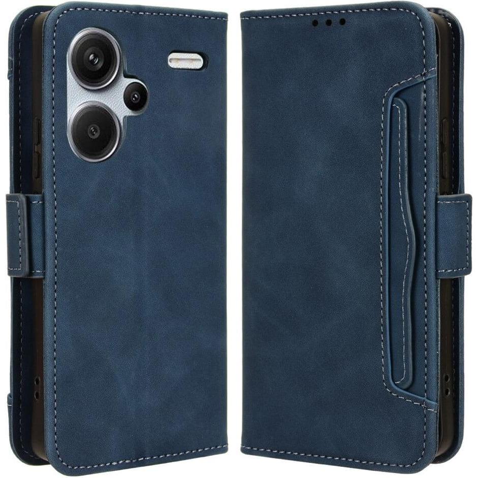 Cover-Discount Xiaomi Redmi Note 13 Pro+ - Etui Kartenfächer blau (Xiaomi Redmi Note 13 Pro+), Smartphone Hülle, Blau