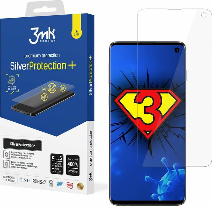 Actual product image 3MK protective film Silver Protection+ for Samsung Galaxy S10 (1 pcs., Samsung Galaxy S10)