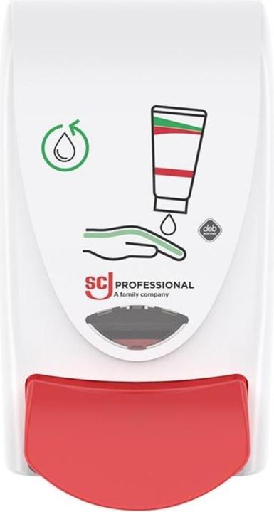 Deb Stoko Main care dispenser H233xW115xD130approx.mm 1l white/red SC JOHNSON