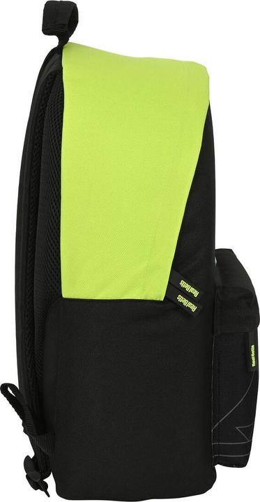 Actual product image Real Betis Balompié school rucksack 31 x 41 x 16 cm black neon green
