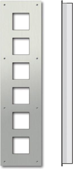 TCS ZAU2006-0030 Front panel flush-mounted box f.6 AMI module