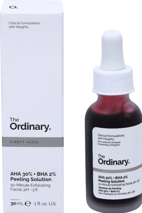 Actual product image The Ordinary AHA 30% + BHA 2% Peeling Solution (Exfoliation, 30 ml)