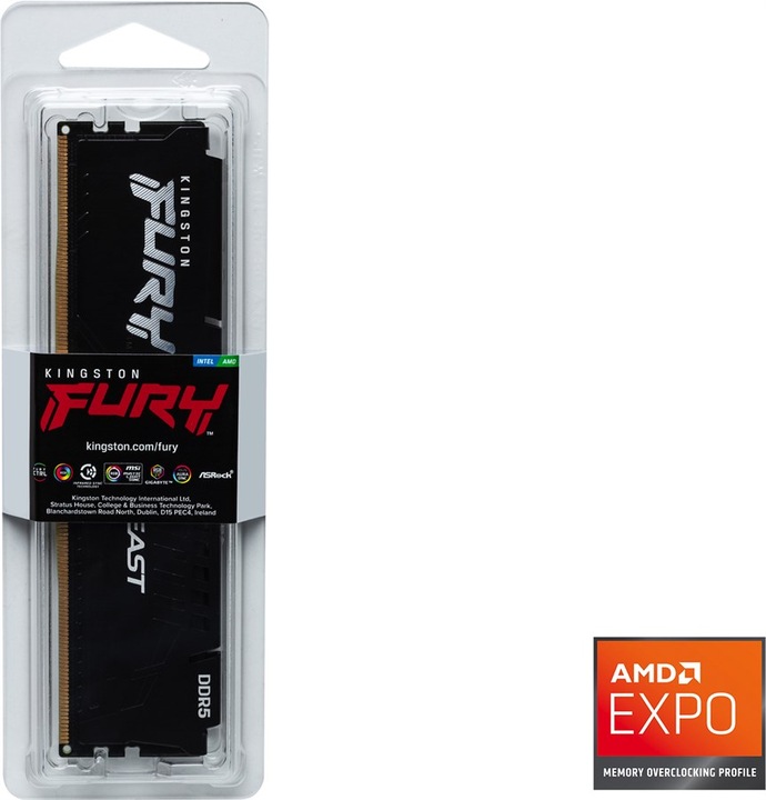 Actual product image Kingston FURY Beast (1 x 16GB, 6000 MHz, DDR5 RAM, DIMM)