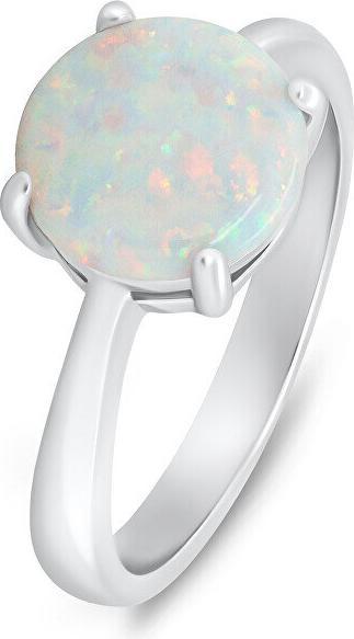 Produktbild Brilio Silver - Charming silver ring with opal RI105W - Circuit: 50 mm (50)