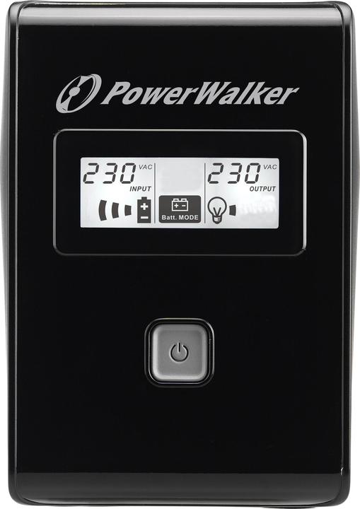 Produktbild Powerwalker VI 650 LCD Schuko 650VA / 360W Line-Interactive USV Tower AVR LCD (650 VA, 360 W, Line-Interaktiv USV)