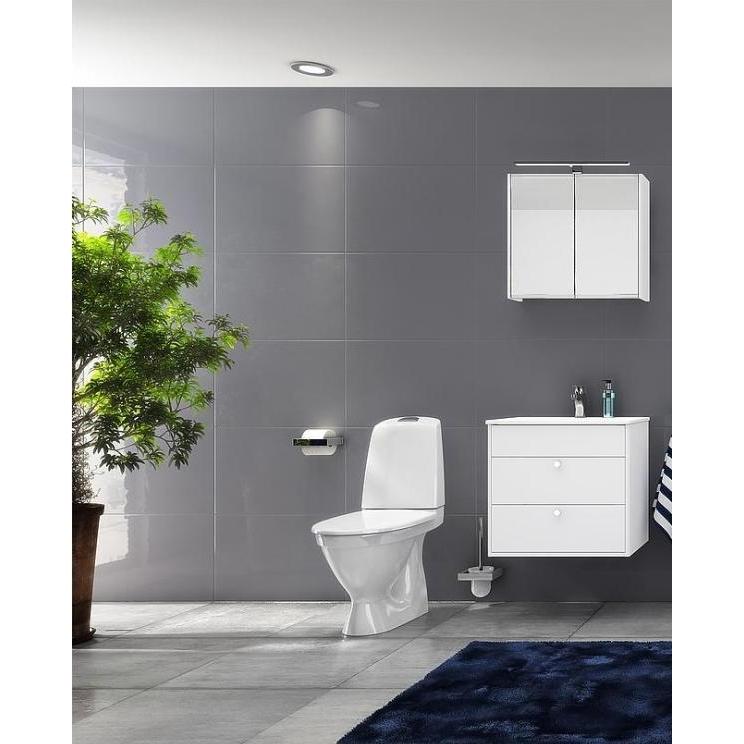 Gustavsberg, Toilette + Bidet, Nautic 1510HF C+ toilet 2/4 L med P-lås uden saede og åben skyllerand