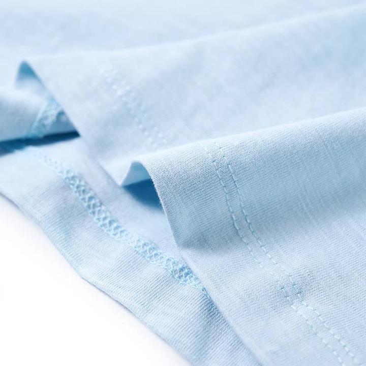Immagine prodotto vidaXL Maglietta da bambino azzurro 128,Materiale: 100 % cotone,Colore (128)