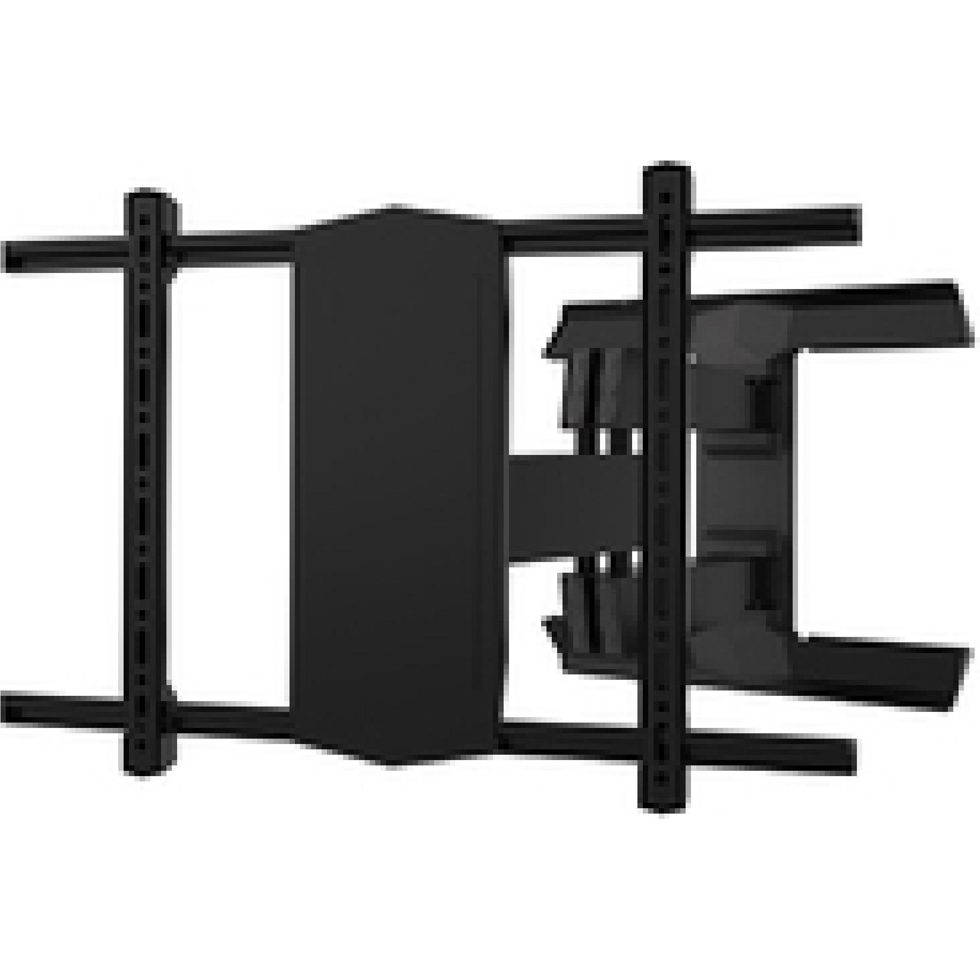 b-tech Braccio doppio a sbalzo tariffa flat (Muro), Supporto per monitor, Nero