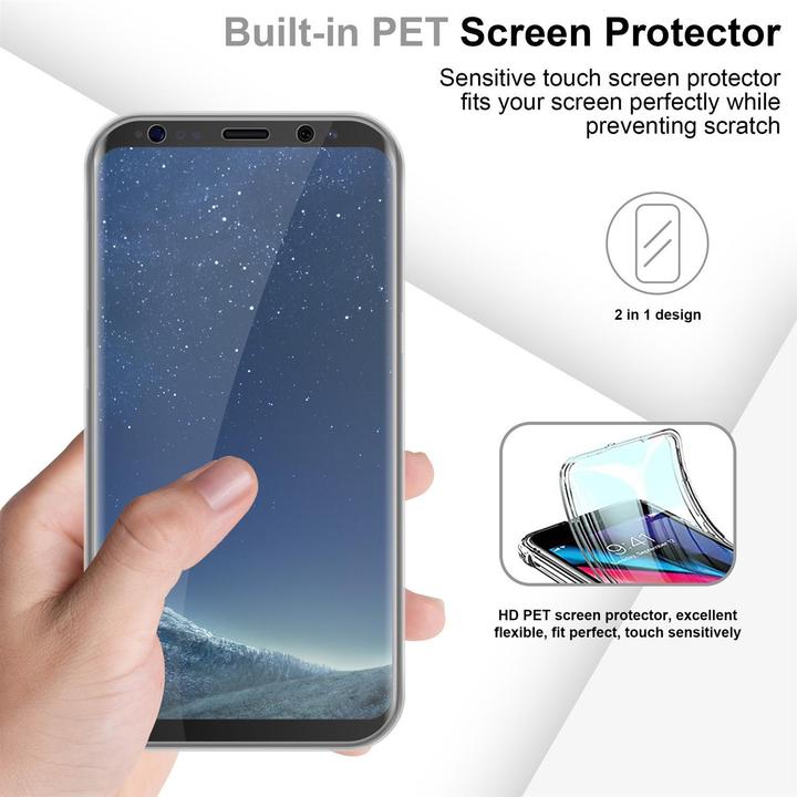 Produktbild Cadorabo TPU 360 Grad Case Cover (Samsung Galaxy S8+)