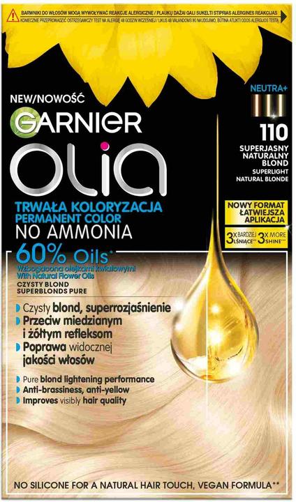 Produktbild Garnier Olia Haarfarbe 110 Superlight Natural Blonde (Blond)