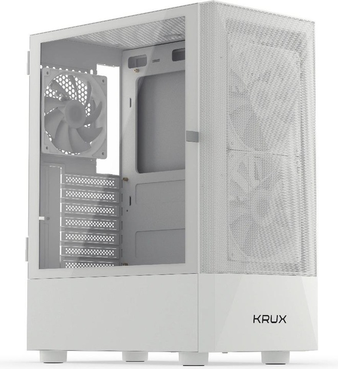Actual product image Krux Vako White RGB (KRXD005) (ATX, Micro-ITX, mATX)