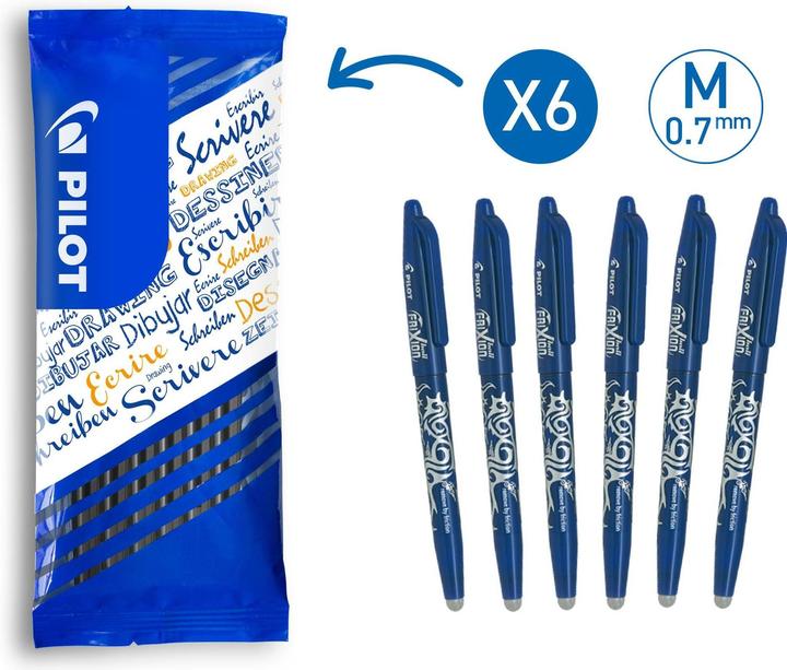 Actual product image Pilot FriXion Ball FlowPack (Blue, 6x)