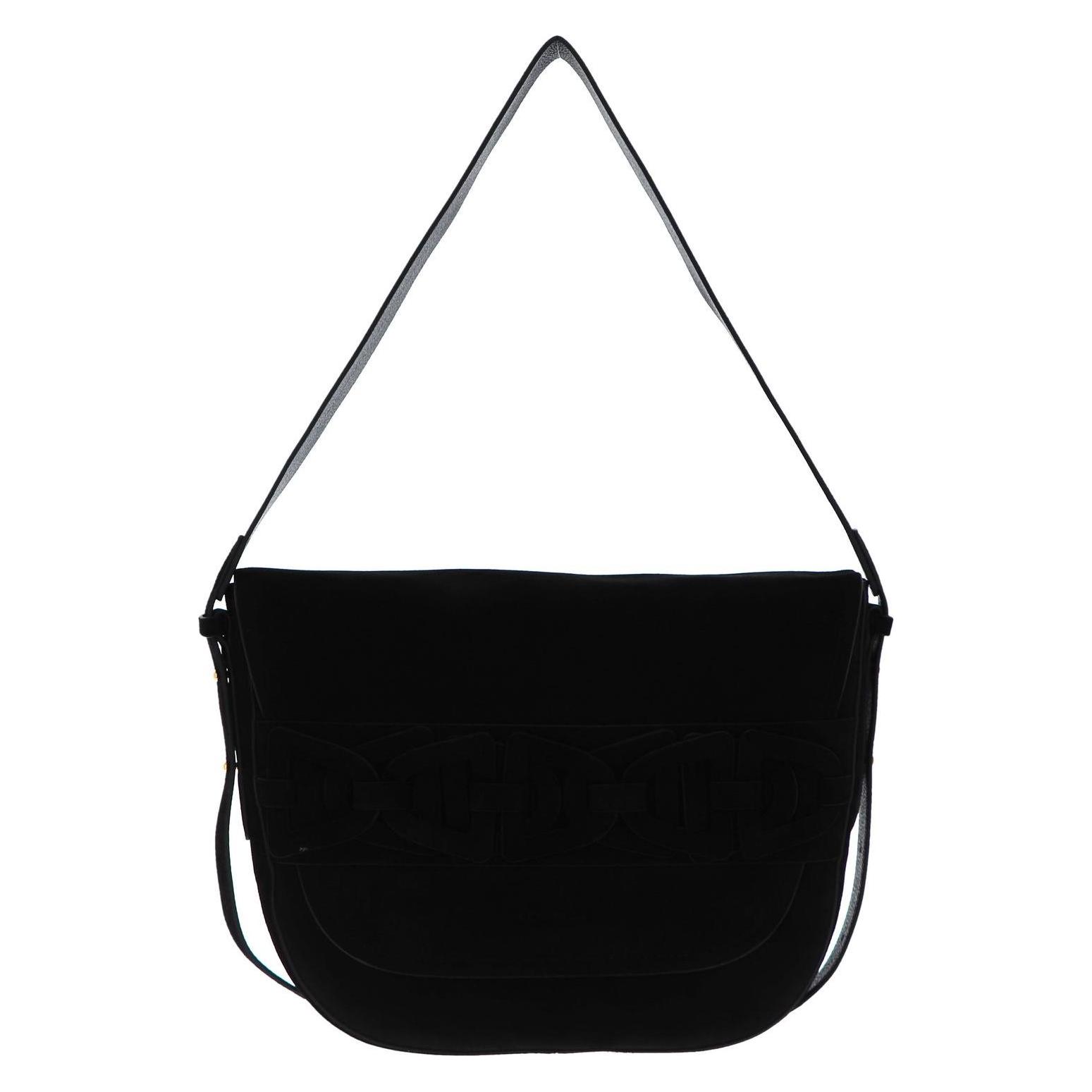 Coccinelle, Damen, Handtasche, Gitane Suede Crossbody Bag, Schwarz