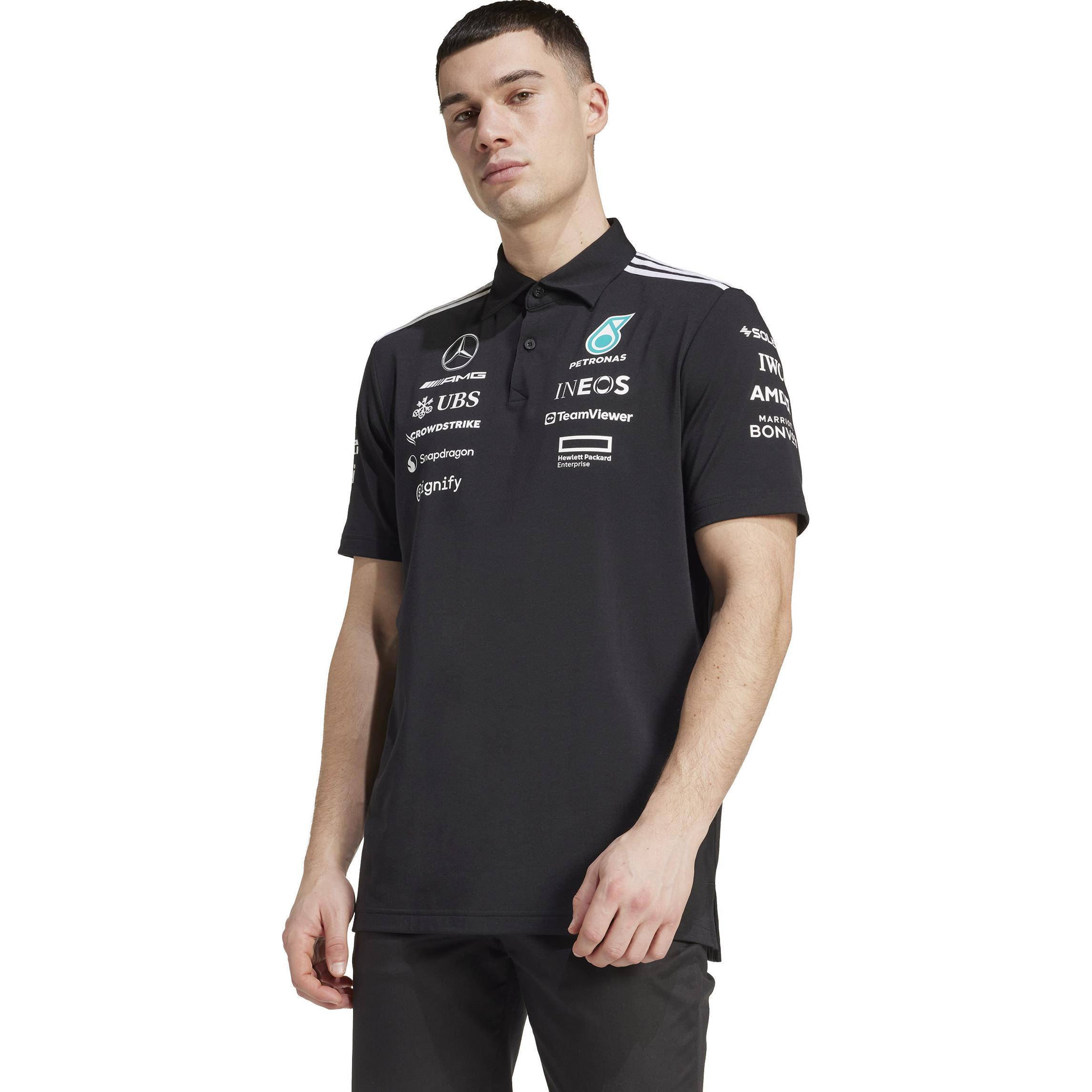 Thumbnail - adidas, Herren, Shirt, Mercedes TM, Schwarz, Weiss, (S)