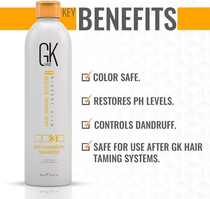 Actual product image Gk Hair Anti Dandruff Shampoo (250 ml, Liquid shampoo)