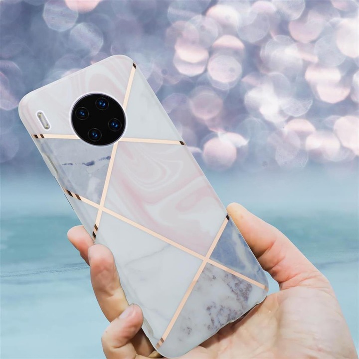 Produktbild Cadorabo IMD TPU Bunter Marmor Cover (Huawei Mate 30 Pro)