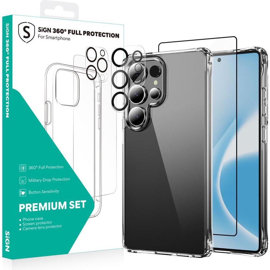 SIGN 360 Pacchetto di protezione completa per Samsung Galaxy S25 Ultra (Samsung Galaxy S25 Ultra), Pellicola protettiva smartphone