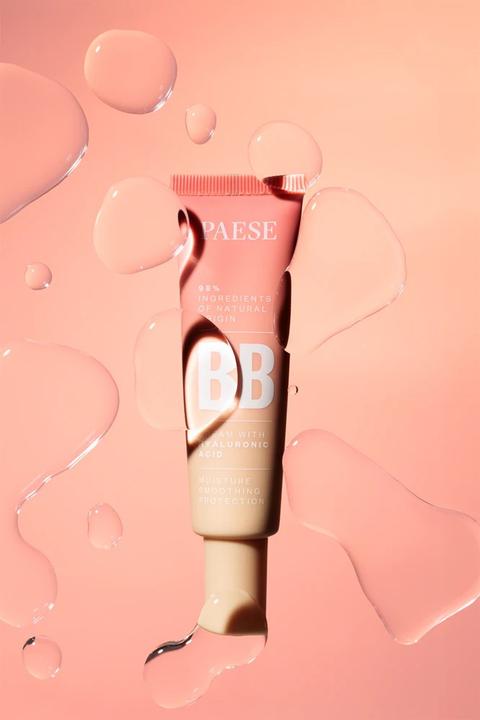 Produktbild Paese Bb Cream With Hyaluronic Acid Natural Bb Colouring Cream With Hyaluronic Acid 03W Natural 30Ml (03W Natural, 30 ml)