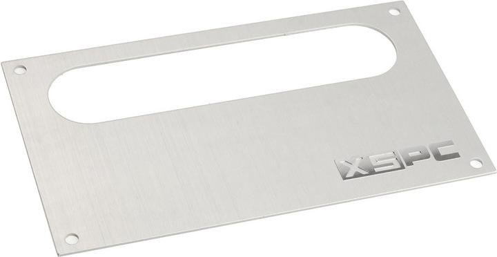 XSPC Dual Bayres/Pump Faceplate - silver