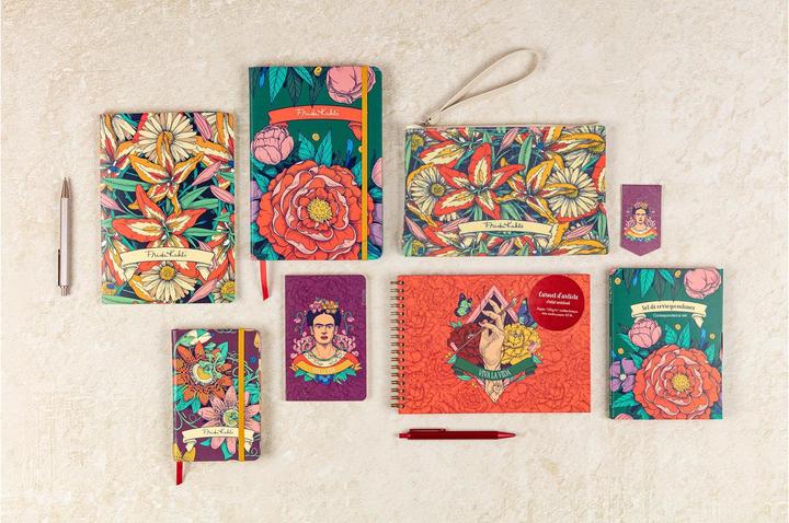 Actual product image Clairefontaine Frida Kahlo, Cotton pencil case 22x16 cm
