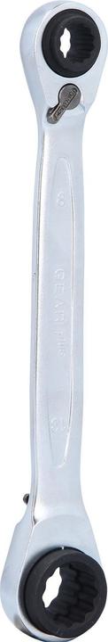 Actual product image KS Tools 4 in 1 double ratchet ring spanner. 8x10x12x13mm (12 mm, 10 mm, 8 mm, 13 mm)