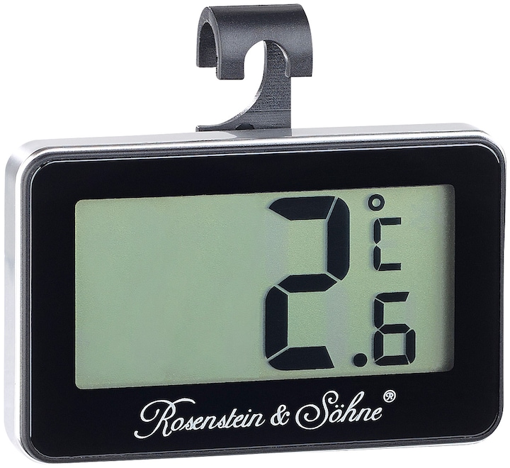Rosenstein & Söhne Thermomètre numérique pour congélateur et réfrigérateur