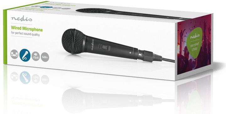 Immagine prodotto Nedis Microfono a filo - Cardioide - 80 Hz - 13 kHz - Interruttore ON/OFF - Cavo staccabile