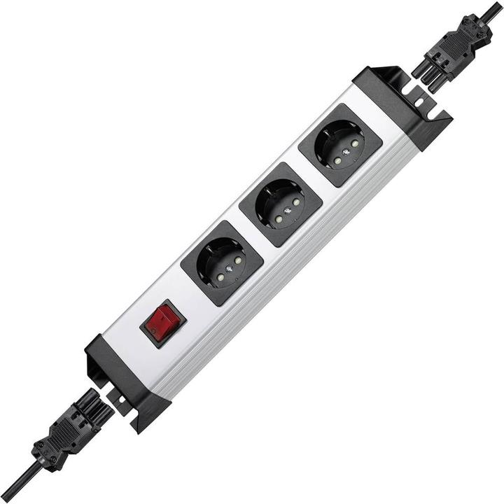 Actual product image Kopp Power strip Powerversal 3-fold with switch and Wieland system (3x)