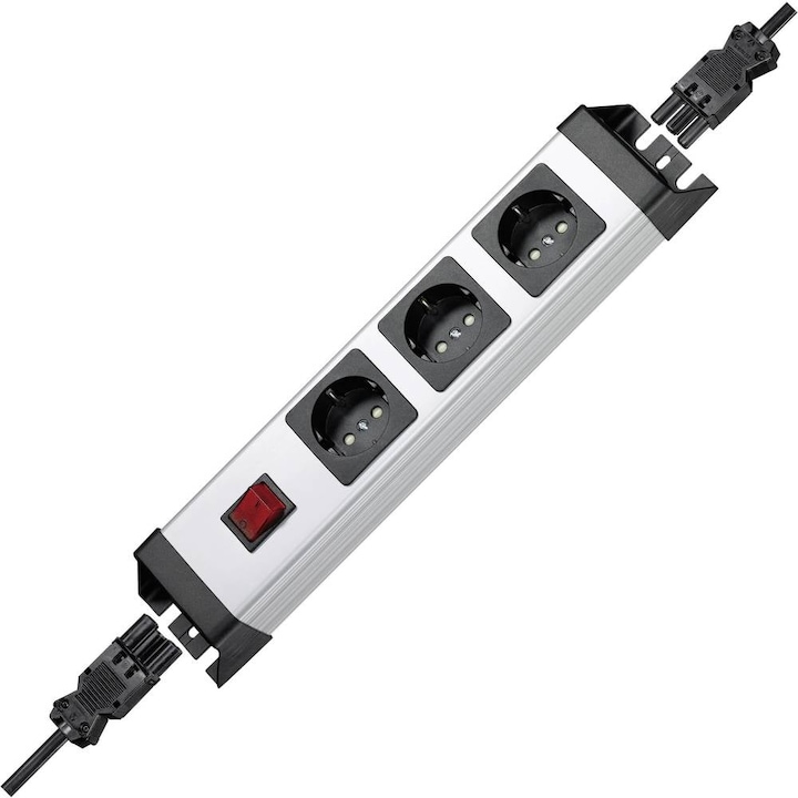 Image du produit Kopp Bâti de prises Powerversal 3x avec interrupteur et système Wieland (3 x)