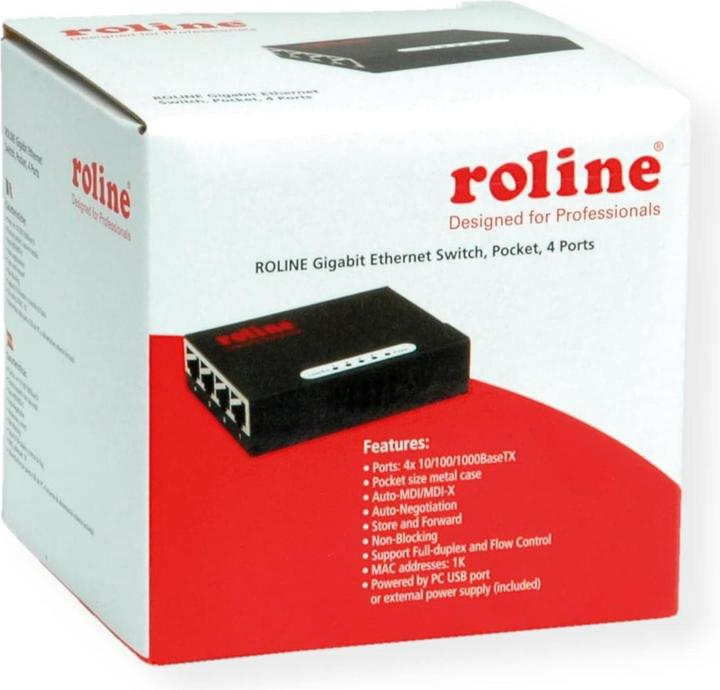 Produktbild Roline Gigabit Eth. Switch (4 Ports)